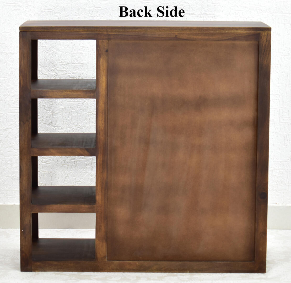 Jean Multipurpose Cabinet/Shoe Rack - Dark Walnut - Image 6